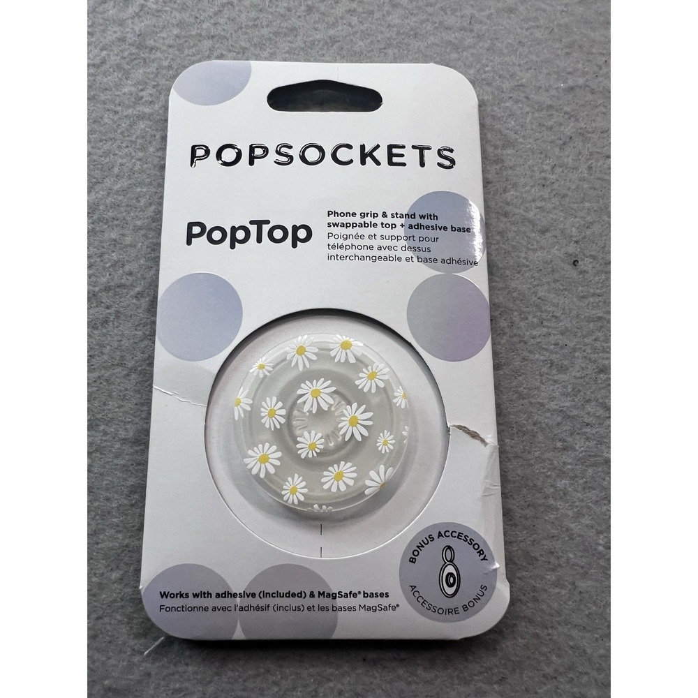 PopSockets PopGrip Premium Phone Grip & Stand - Translucent He Loves Me Not